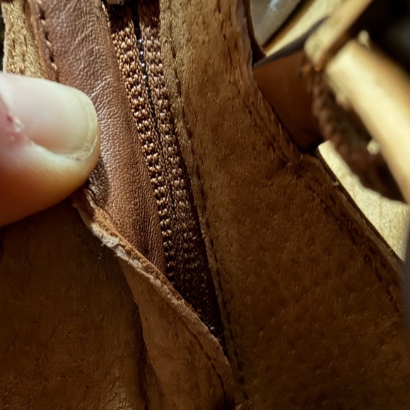 Vince Camuto Erendira Gladiator Sandals 7.5 Cognac Leather Boho Festival - Picture 10 of 14